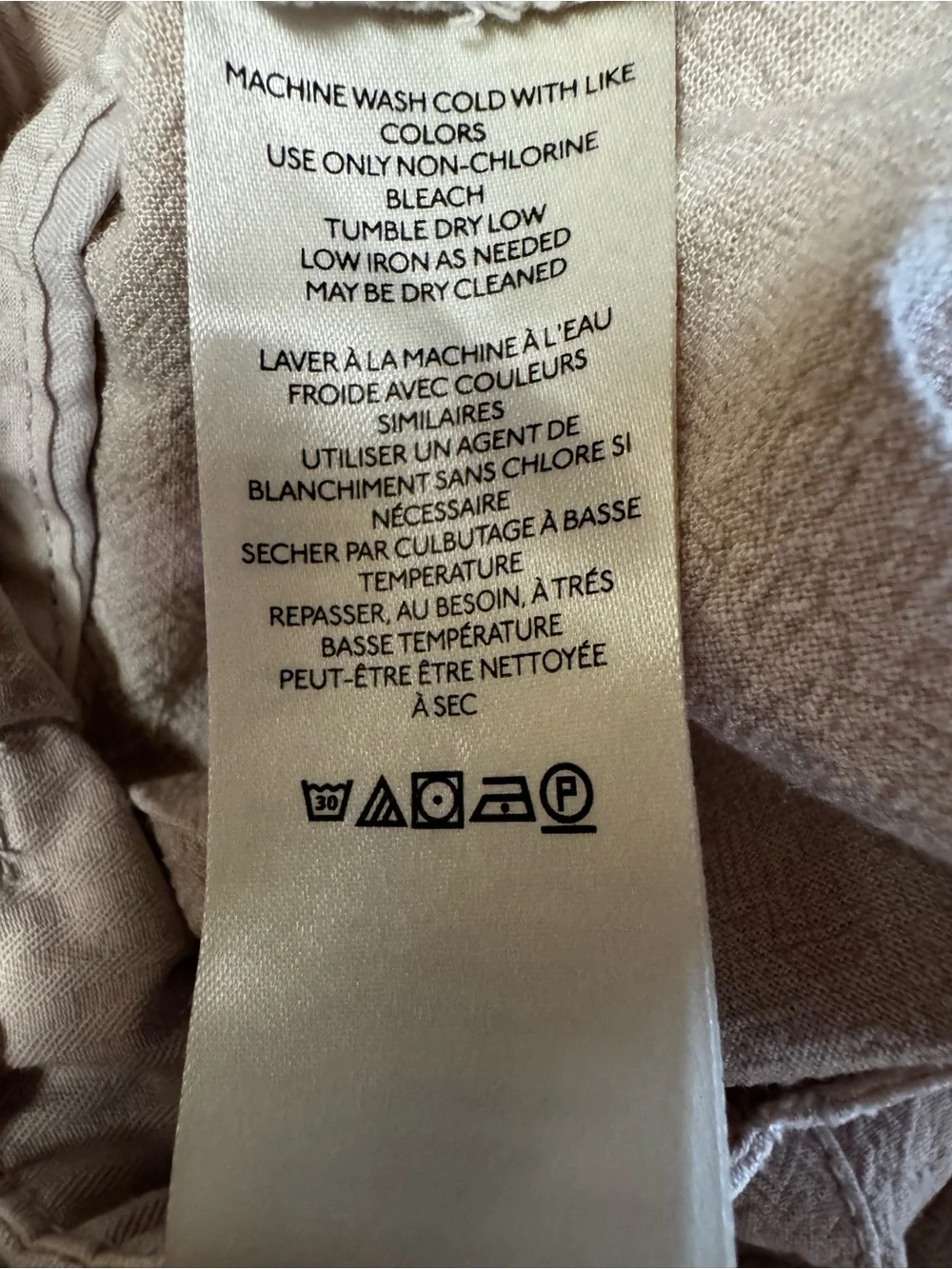 Free People Viscose Linen Relaxed Women’s Trousers Cream Size 4 - Picture 8 of 11